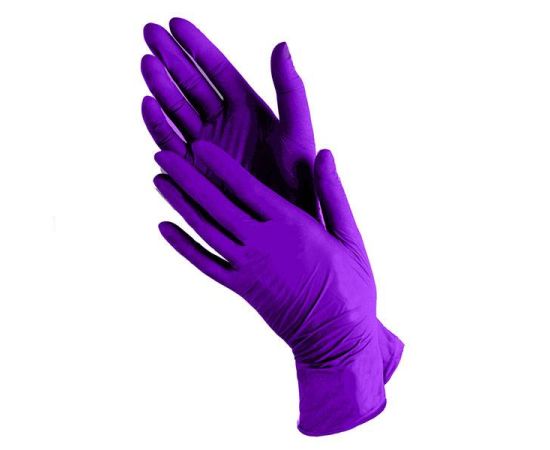 Перчатки нитриловые L Nitrile, фиолетовые, 100 шт/упак.